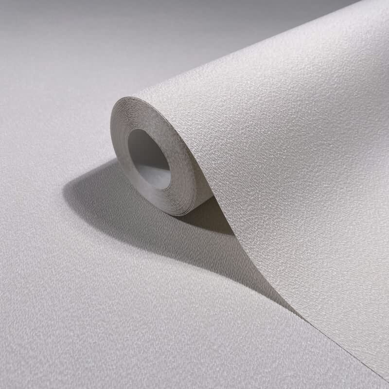 Vliestapete Strukturiert Uni Modern matt in Weiß für Wohnzimmer, Schlafzimmer, Küche, Büro (82557)