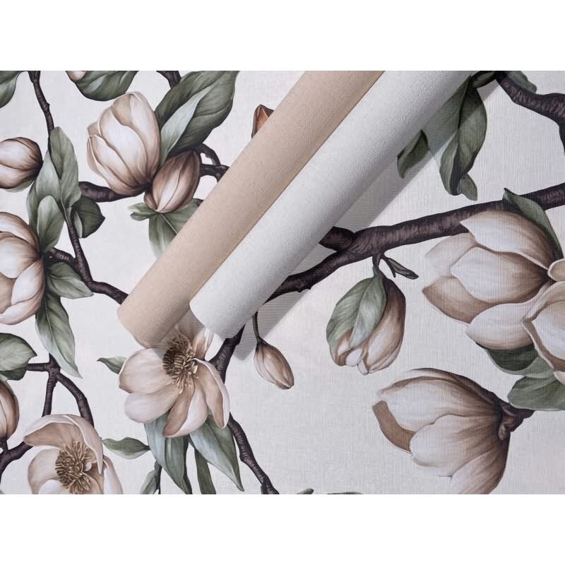 Vliestapete Strukturiert Uni Modern matt in Beige für Wohnzimmer, Schlafzimmer, Küche, Büro (82558)