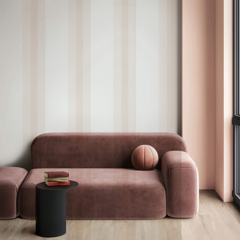 Vliestapete Streifen Streifen Klassisch matt in Weiß für Wohnzimmer, Schlafzimmer, Küche (82561)