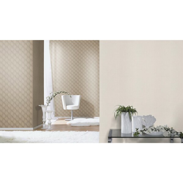 Tapete Beige, Creme Rasch Vliestapete (687927)