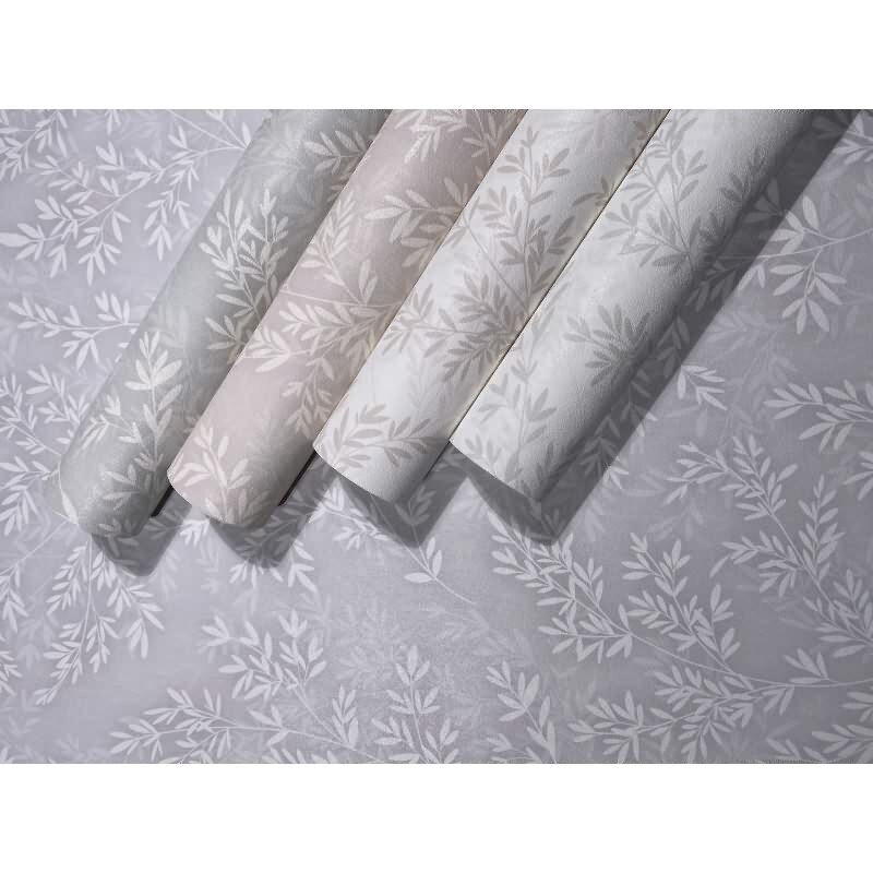 Vliestapete Blätter Floral Natur matt in Grün für Wohnzimmer, Schlafzimmer, Küche (89027)