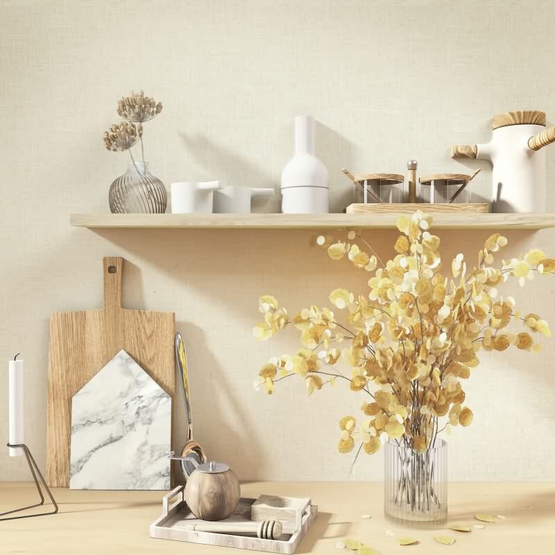 Vliestapete Textil, Struktur Uni Modern matt in Beige für Wohnzimmer, Schlafzimmer, Büro (35746)