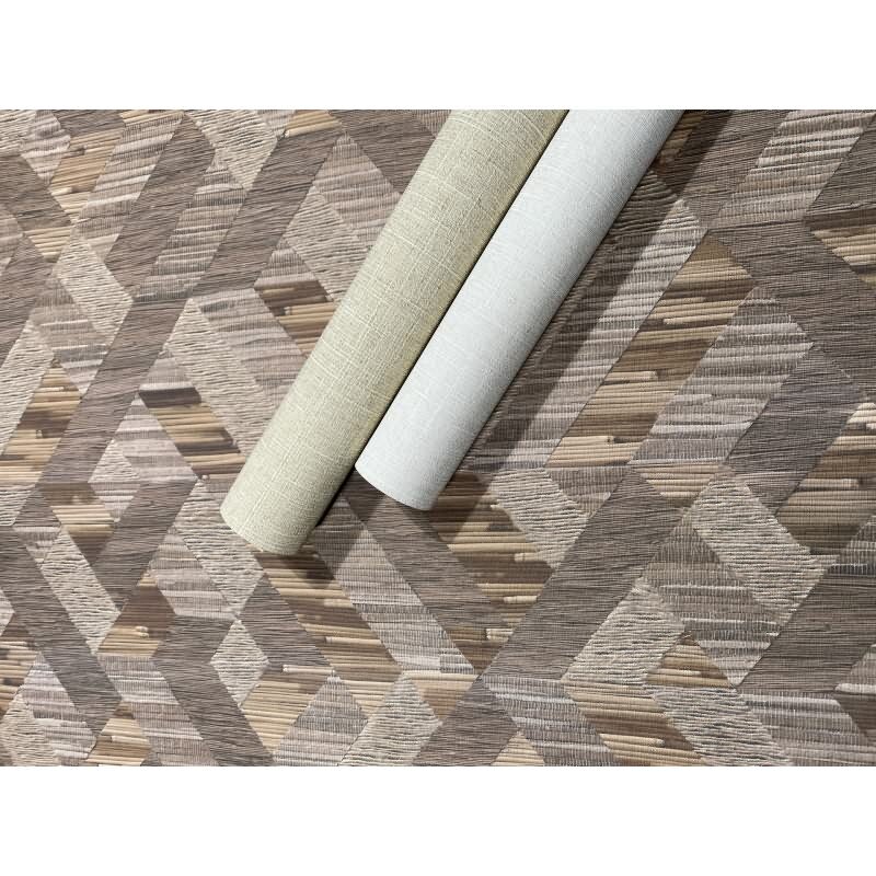 Vliestapete Textil, Struktur Uni Modern matt in Beige für Wohnzimmer, Schlafzimmer, Büro (35746)