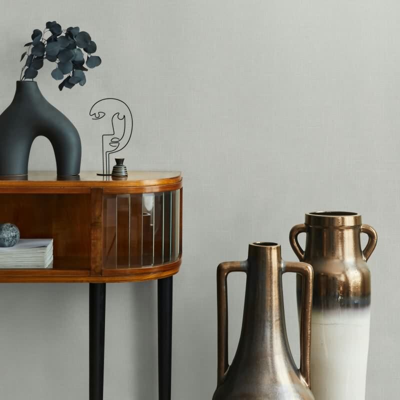 Vliestapete Textil, Struktur Uni Modern matt in Beige für Wohnzimmer, Schlafzimmer, Büro (35747)