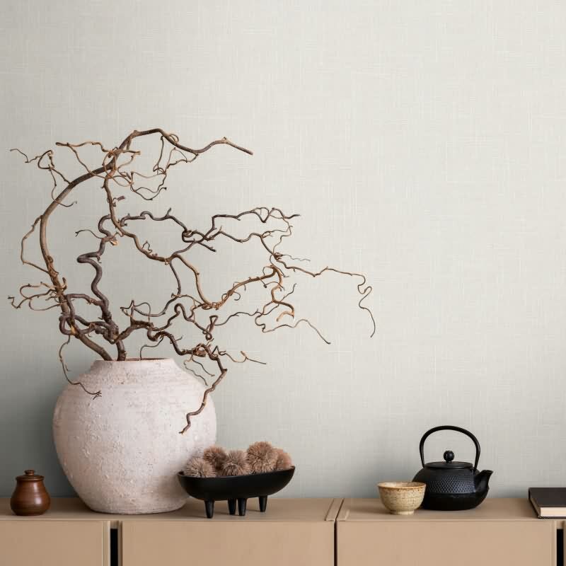 Vliestapete Textil, Struktur Uni Modern matt in Braun für Wohnzimmer, Schlafzimmer, Büro (35749)