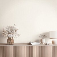 Vliestapete Textil, Struktur Uni Modern matt in Beige...