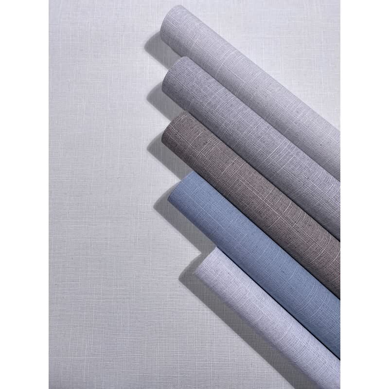 Vliestapete Textil, Struktur Uni Modern matt in Blau für Wohnzimmer, Schlafzimmer, Büro (35751)