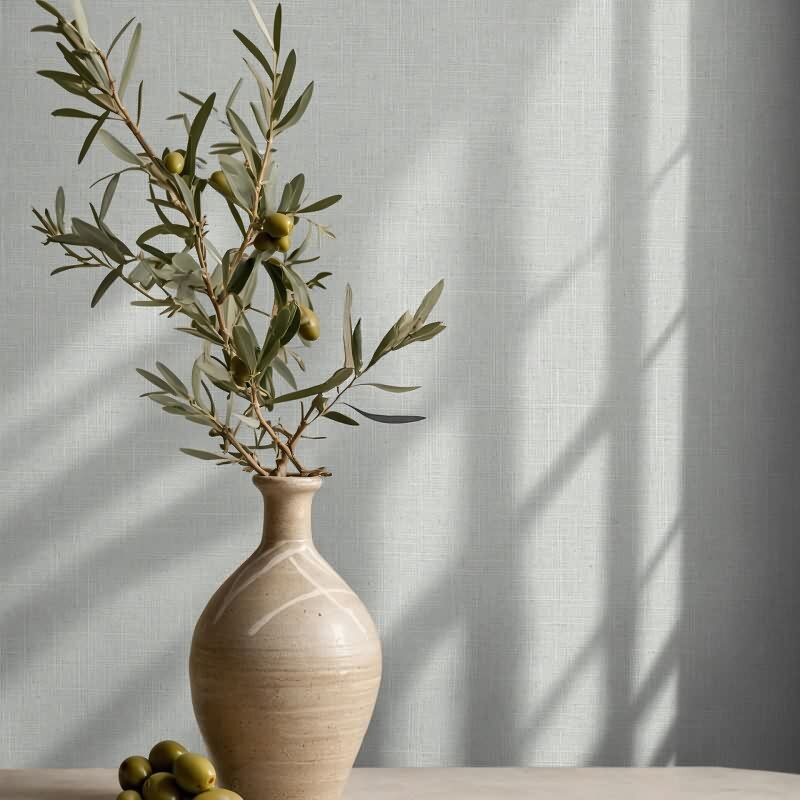 Vliestapete Textil, Struktur Uni Modern matt in Grau für Wohnzimmer, Schlafzimmer, Büro (35753)