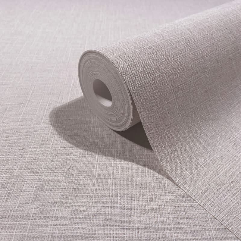 Vliestapete Textil, Struktur Uni Modern matt in Rosa-Braun für Wohnzimmer, Schlafzimmer, Büro (35754)