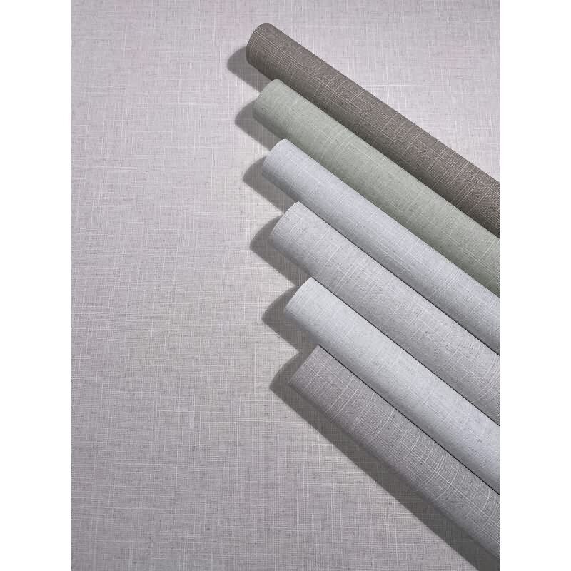 Vliestapete Textil, Struktur Uni Modern matt in Grün für Wohnzimmer, Schlafzimmer, Büro (35755)