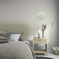 Vliestapete Textil, Struktur Uni Modern matt in Braun...