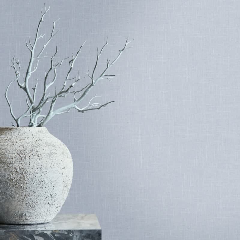 Vliestapete Textil, Struktur Uni Modern matt in Grau für Wohnzimmer, Schlafzimmer, Büro (35757)