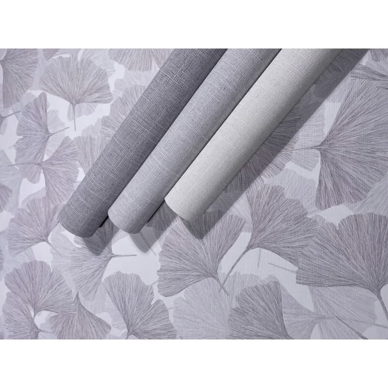 Vliestapete Textil, Struktur Uni Modern matt in Grau für Wohnzimmer, Schlafzimmer, Büro (35757)