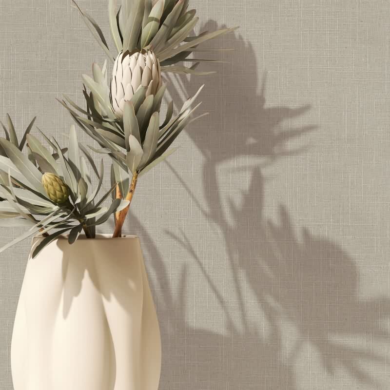 Vliestapete Textil, Struktur Uni Modern matt in Braun für Wohnzimmer, Schlafzimmer, Büro (35758)