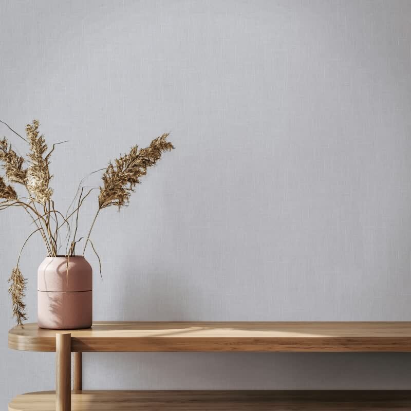 Vliestapete Textil, Struktur Uni Modern matt in Grau für Wohnzimmer, Schlafzimmer, Büro (35759)