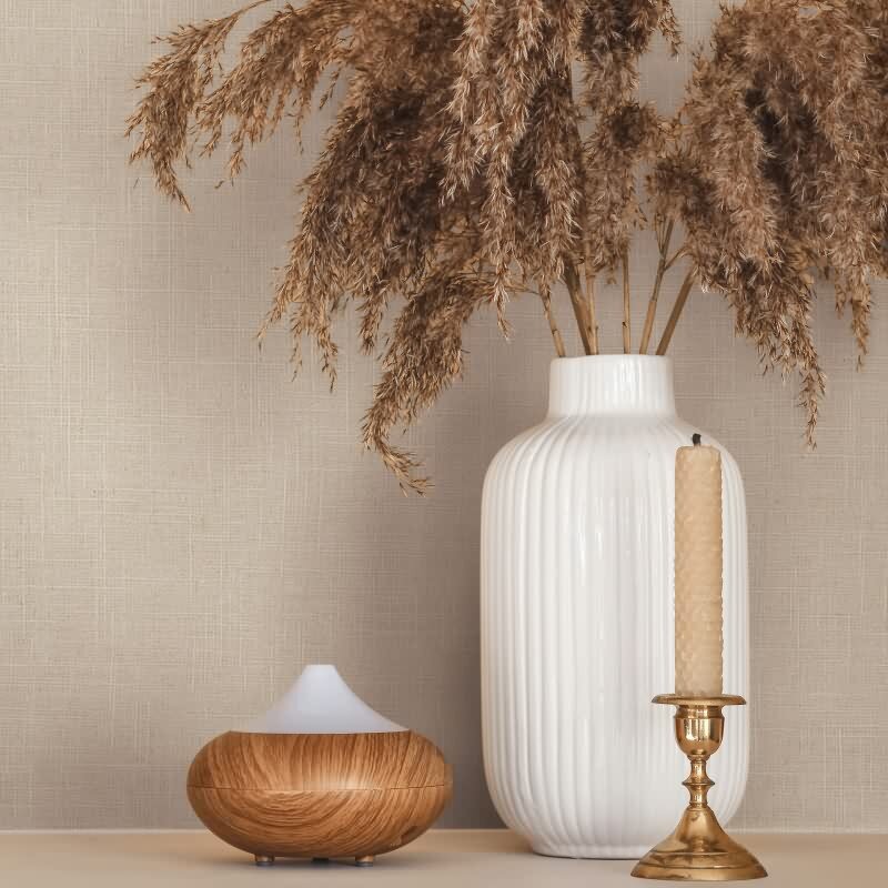 Vliestapete Textil, Struktur Uni Modern matt in Beige für Wohnzimmer, Schlafzimmer, Büro (35762)