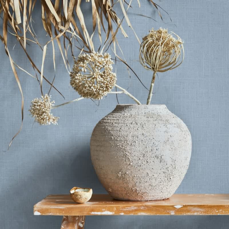 Vliestapete Textil, Struktur Uni Modern matt in Blau für Wohnzimmer, Schlafzimmer, Büro (35763)