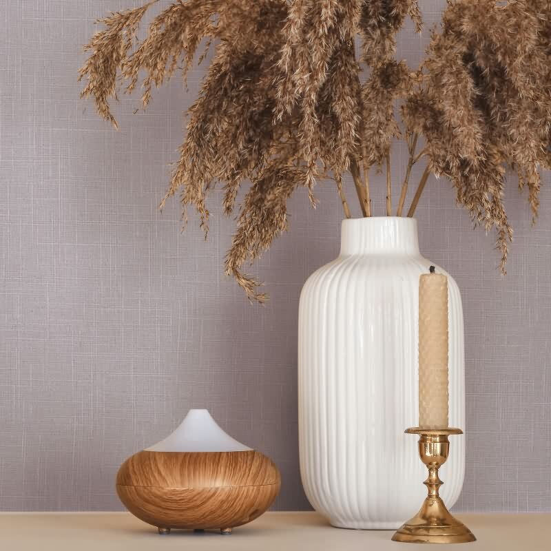 Vliestapete Textil, Struktur Uni Modern matt in Lila für Wohnzimmer, Schlafzimmer, Büro (35764)