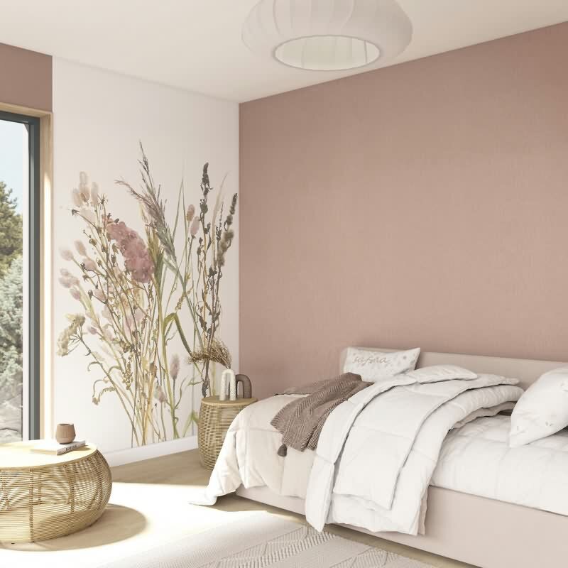 Vliestapete Textil, Struktur Uni Modern matt in Rot für Wohnzimmer, Schlafzimmer, Büro (35767)