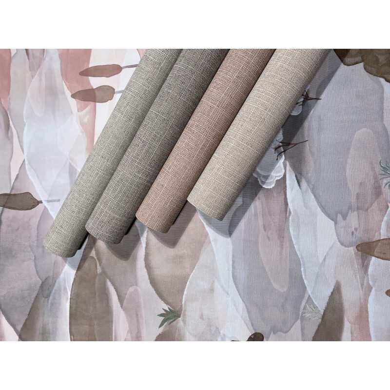 Vliestapete Textil, Struktur Uni Modern matt in Rot für Wohnzimmer, Schlafzimmer, Büro (35767)