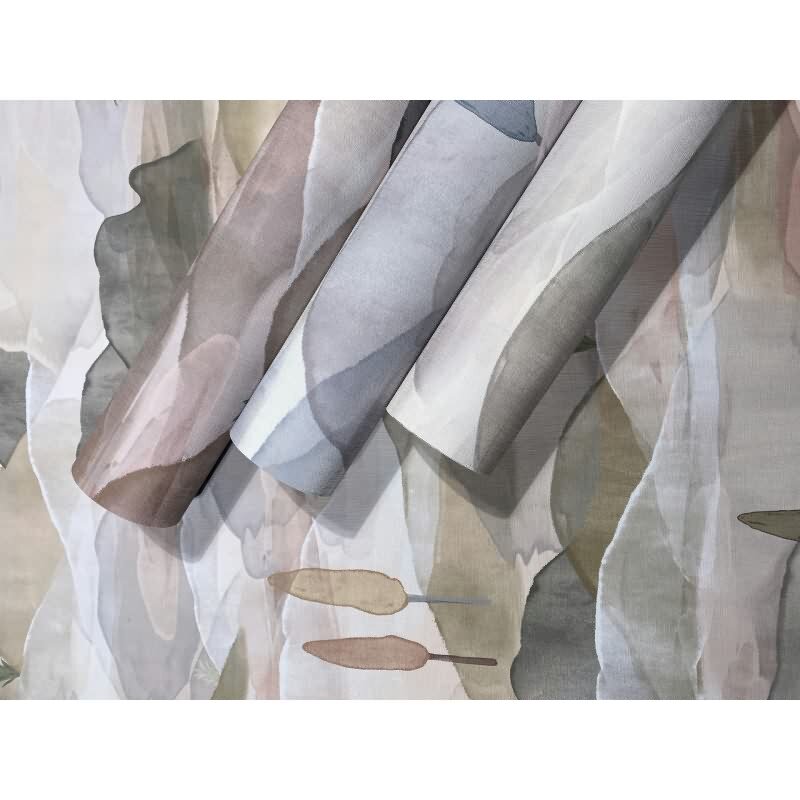 Vliestapete Landschaft Grafisch Natur matt in Grün für Wohnzimmer, Schlafzimmer, Büro (35785)