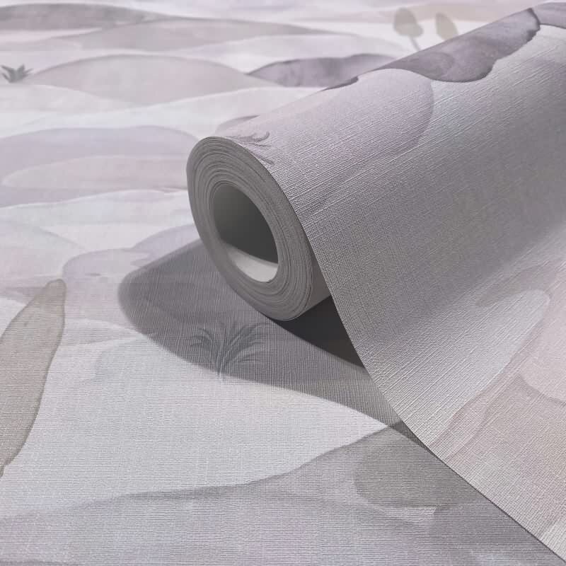 Vliestapete Landschaft Grafisch Natur matt in Grau für Wohnzimmer, Schlafzimmer, Büro (35787)