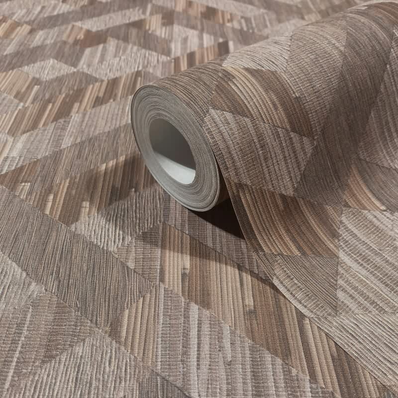 Vliestapete 3D-Optik Holzoptik Landhaus matt in Braun für Wohnzimmer, Schlafzimmer, Büro (35789)