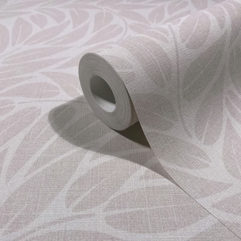 Vliestapete Blätter Floral Natur matt in Weiß für Wohnzimmer, Schlafzimmer, Büro (35794)