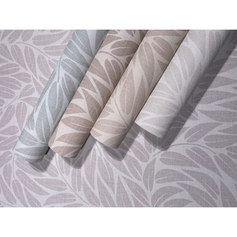 Vliestapete Blätter Floral Natur matt in Beige für Wohnzimmer, Schlafzimmer, Büro (35795)