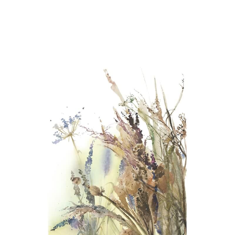 Vliestapete Blumen, Blätter Floral Natur matt in Weiß für Wohnzimmer, Schlafzimmer, Büro (35797)