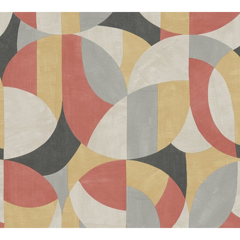 Vliestapete Grafik Rot Grau – Modern & Matt AS Creation (399323)