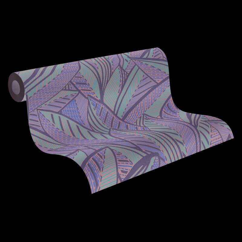 Vliestapete Blätter Braun Gelb Rot – Floral & Glänzend AS Creation (399331)