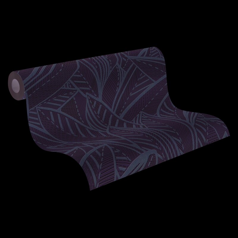 Vliestapete Blätter Weiß Grau – Floral & Glänzend AS Creation (399333)