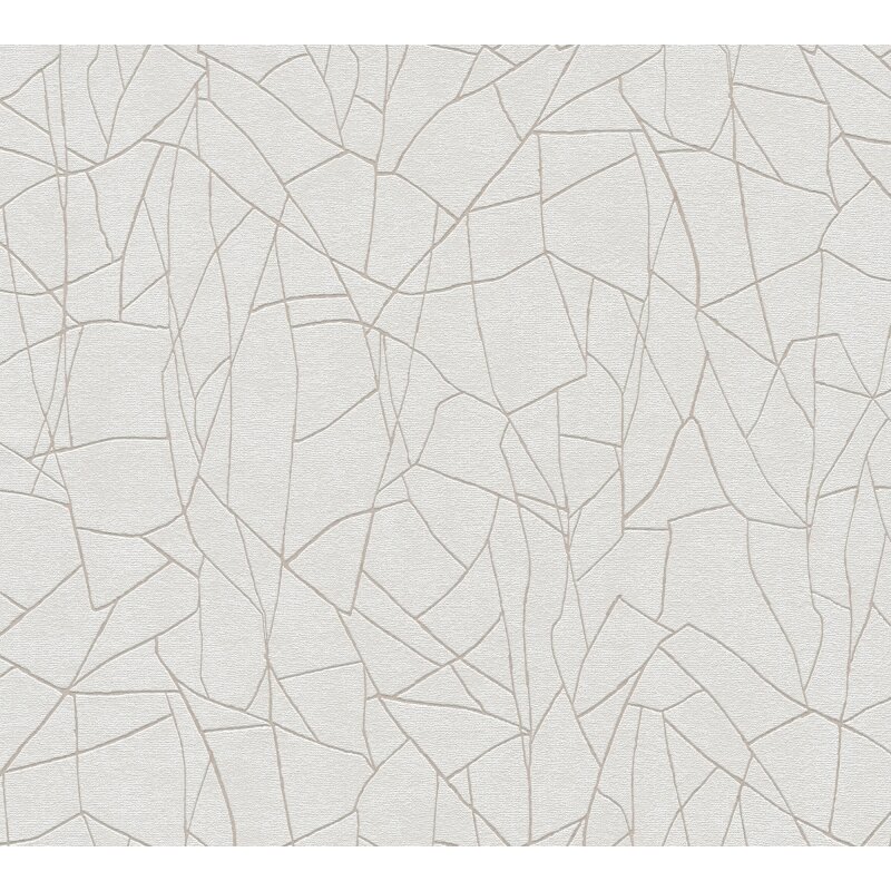 Vliestapete Grafik Grau Weiß – Modern & Glänzend AS Creation (399341)