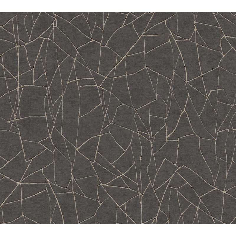 Vliestapete Grafik Schwarz Metallic – Elegant & Modern AS Creation (399344)