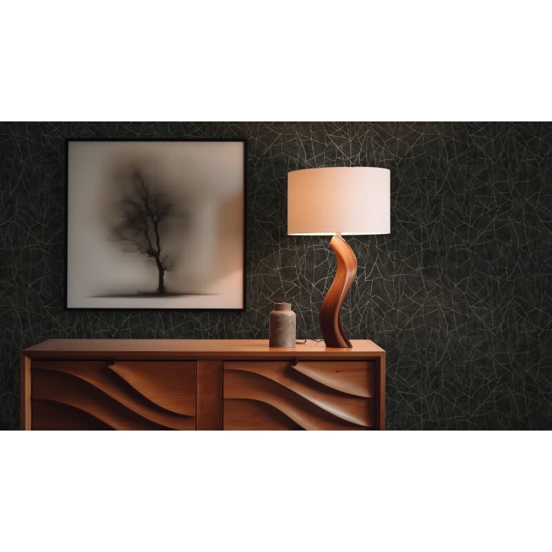 Vliestapete Grafik Schwarz Metallic – Elegant & Modern AS Creation (399344)