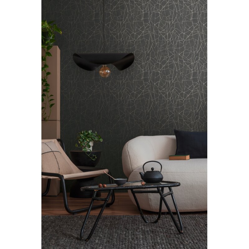 Vliestapete Grafik Schwarz Metallic – Elegant & Modern AS Creation (399344)