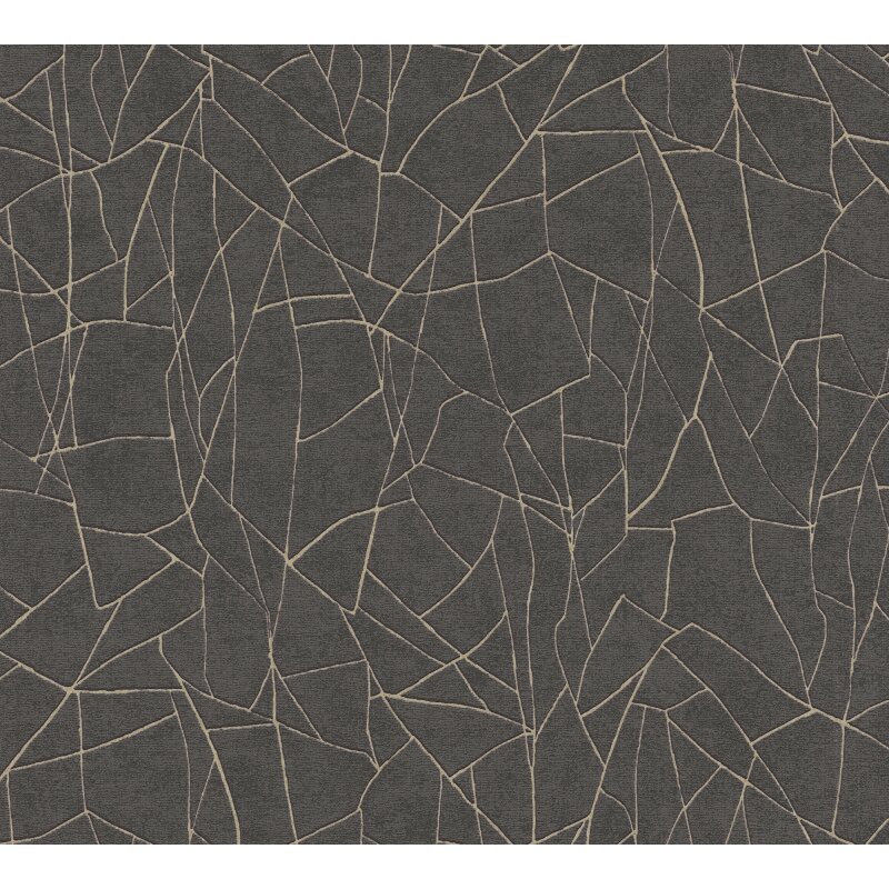 Vliestapete Grafik Schwarz Metallic – Elegant & Modern AS Creation (399344)