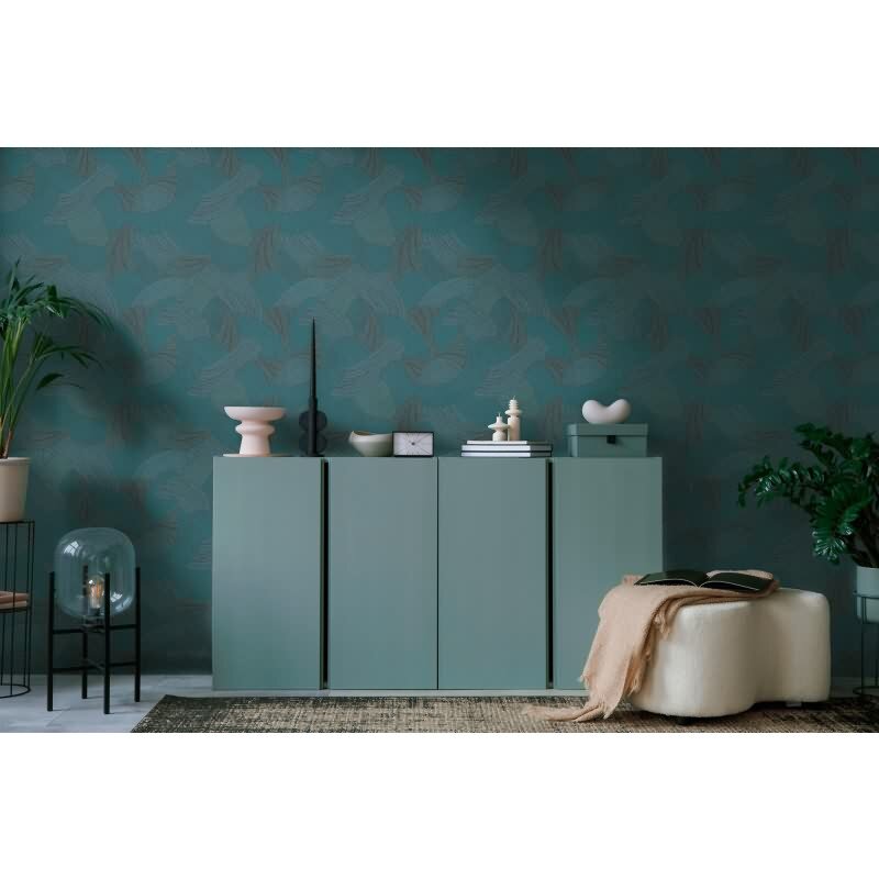 Vliestapete Struktur Blau Grün – Modern & Stilvoll AS Creation (399353)