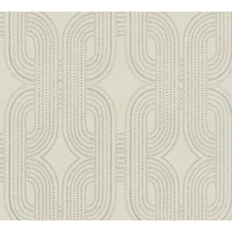 Vliestapete Grafik Beige Grau Metallic – Modern & Elegant AS Creation (399371)