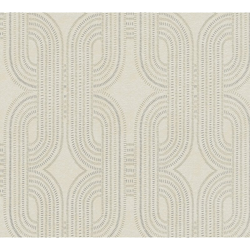 Vliestapete Grafik Beige Grau Metallic – Modern & Elegant AS Creation (399371)