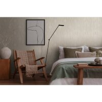 Vliestapete Grafik Beige Grau Metallic &ndash; Modern...