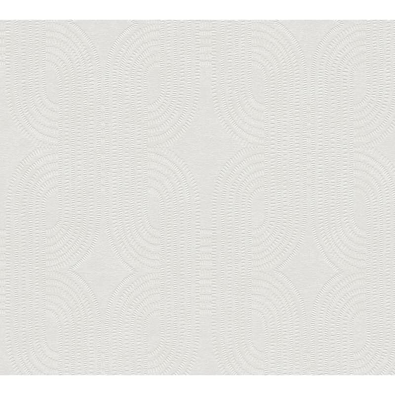 Vliestapete Grafik Weiß Grau – Modern & Zeitlos Elegant AS Creation (399372)