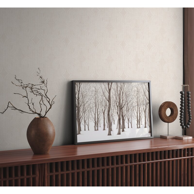 Vliestapete Grafik Weiß Grau – Modern & Zeitlos Elegant AS Creation (399372)