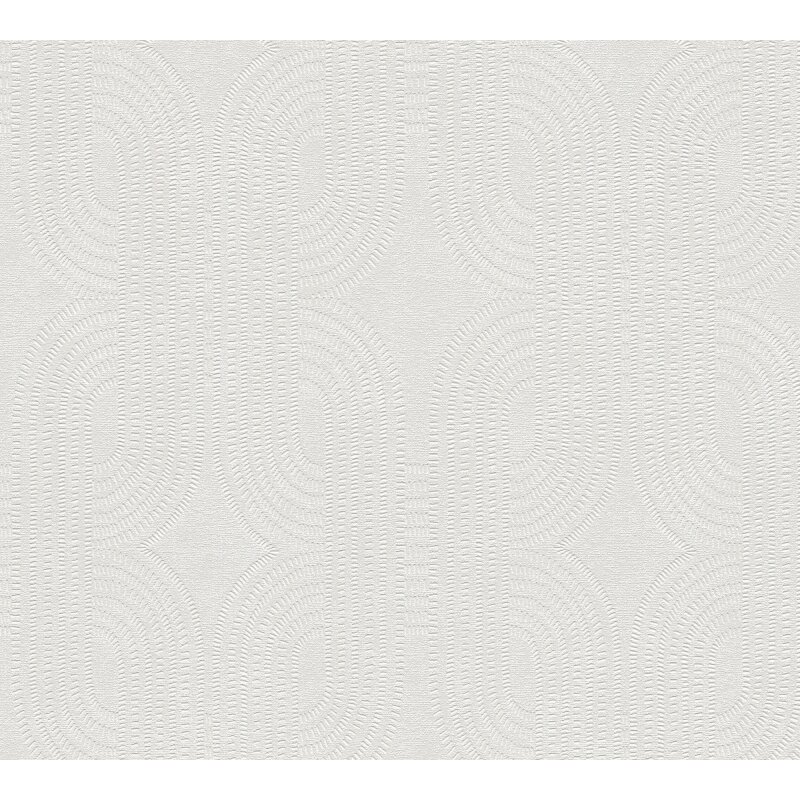Vliestapete Grafik Weiß Grau – Modern & Zeitlos Elegant AS Creation (399372)