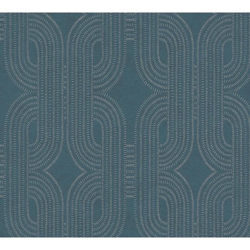Vliestapete Grafik Blau Grün Beige – Modern & Stilvoll AS Creation (399373)