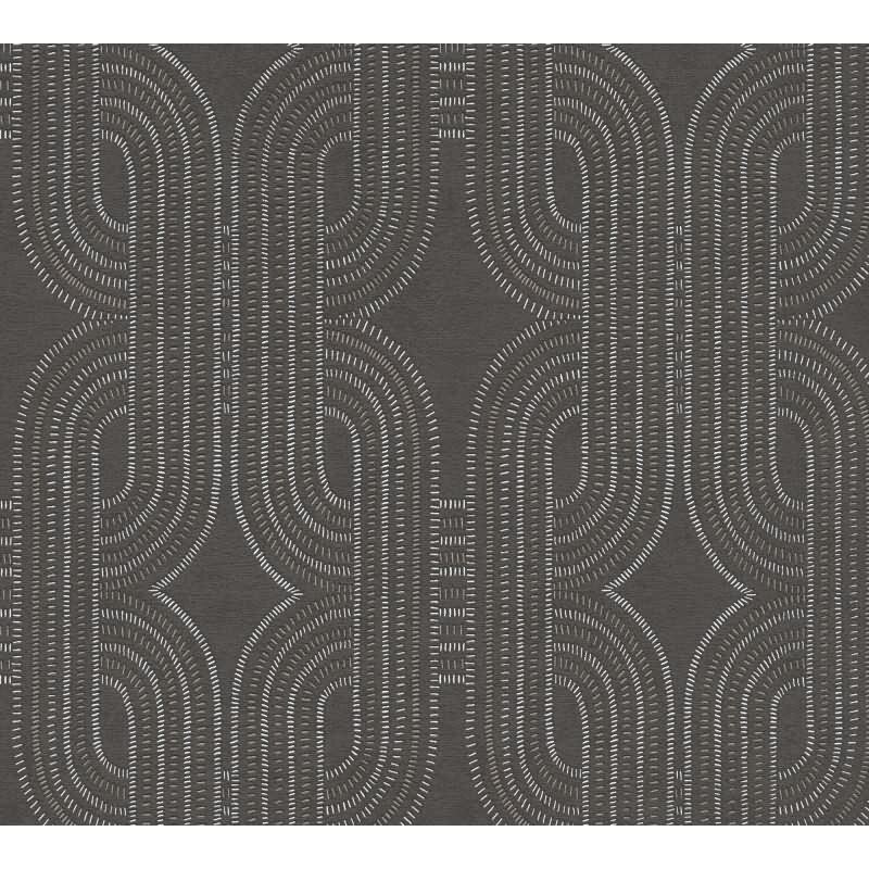 Vliestapete Grafik Schwarz Braun Metallic – Elegant & Modern AS Creation (399374)