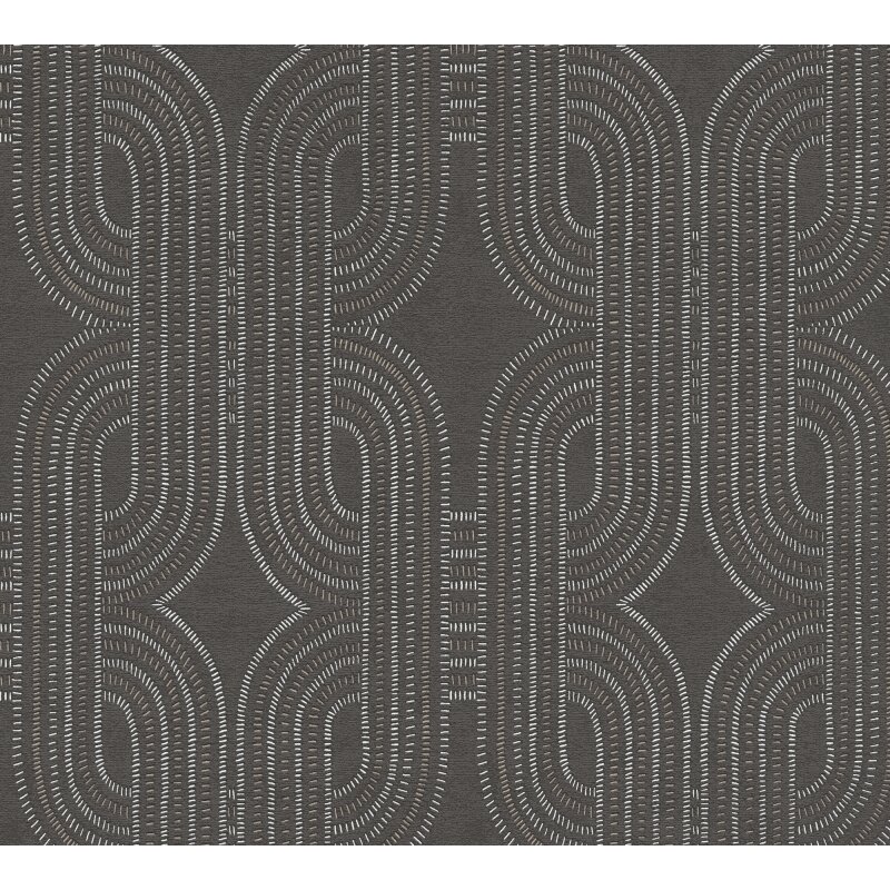 Vliestapete Grafik Schwarz Braun Metallic – Elegant & Modern AS Creation (399374)