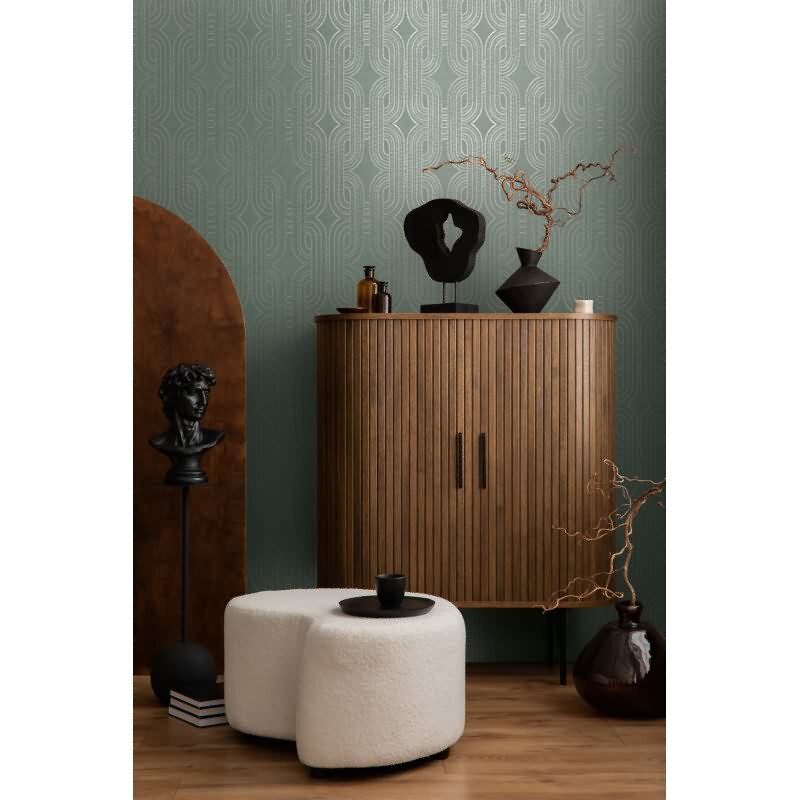 Vliestapete Grafik Blau Grün Braun – Elegant & Zeitlos AS Creation (399375)