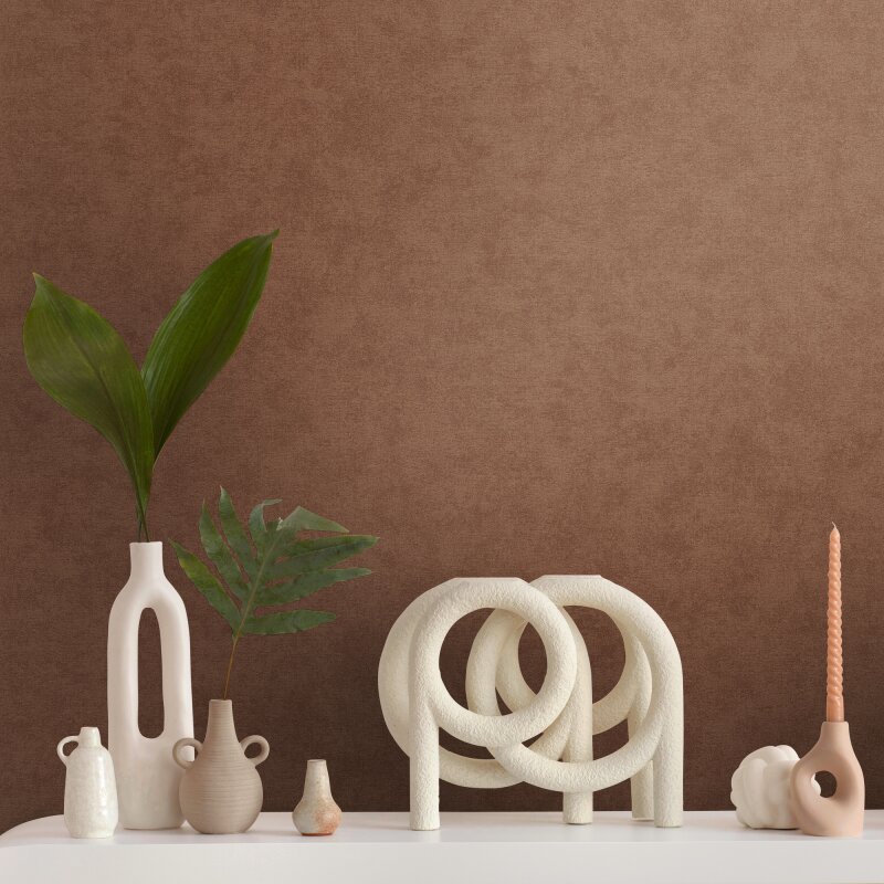 Vliestapete Uni Braun – Natürlich & Stilvoll AS Creation (399388)